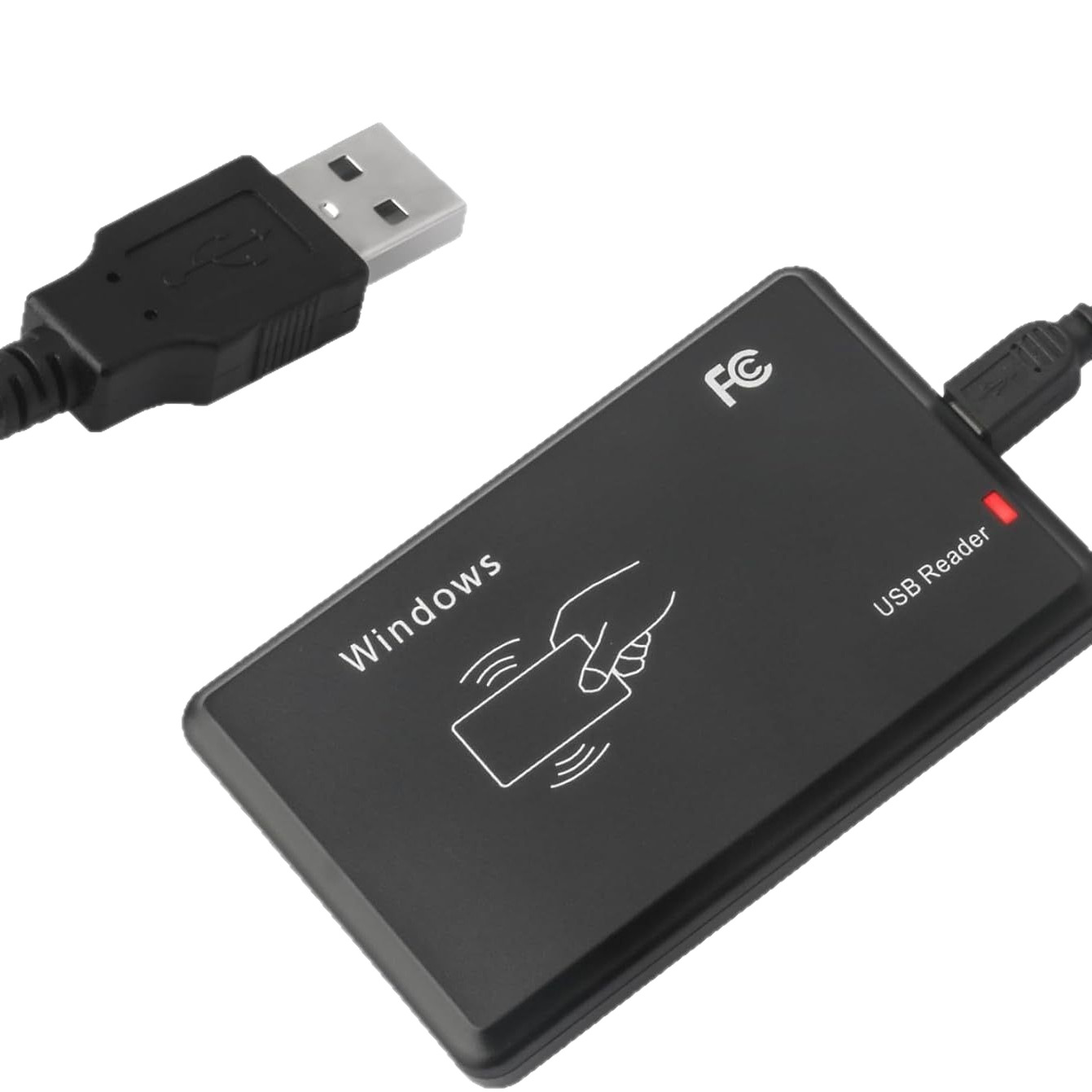 Dual-Frequency Ic Contactless 13.56Mhz Card Reader 125Khz Property Authorization Id Card Issuer USB Driver-Free