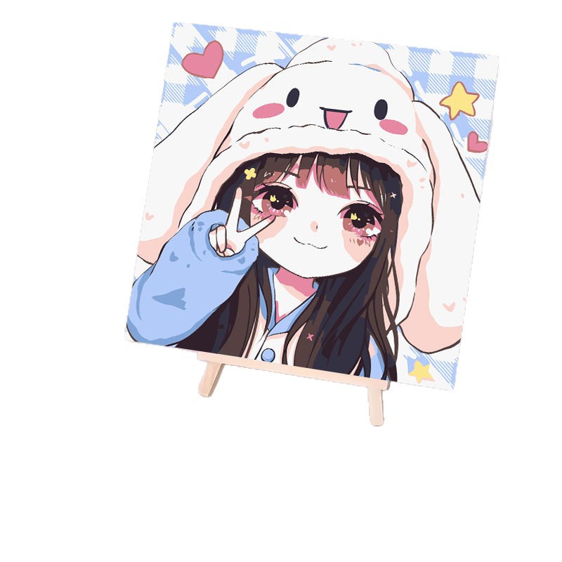 Cross-Border Dzdiy Digital Oil Painting Source Manufacturer Painting by Numbers Living Room Bedroom Decorative Painting Animation Coloring