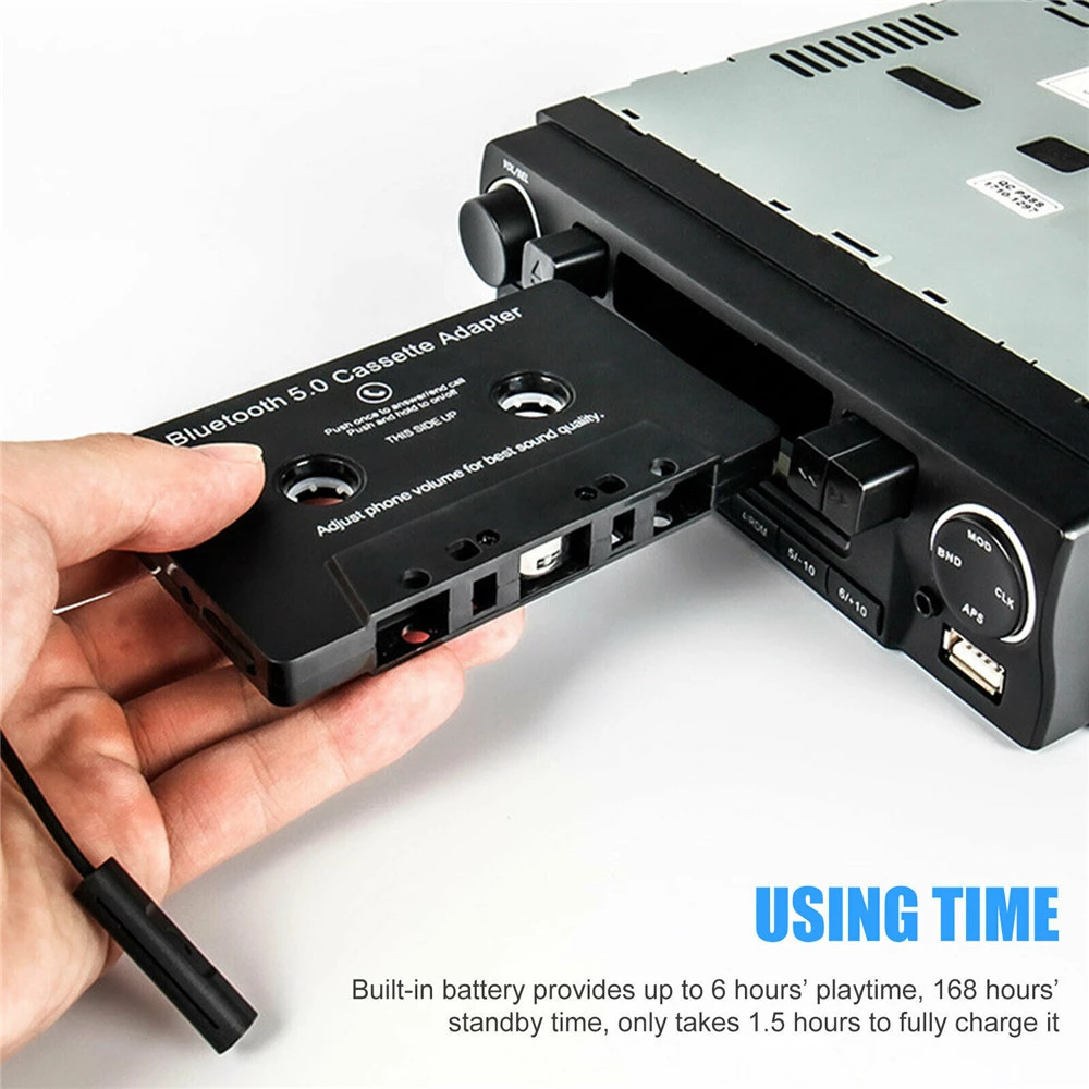 Cross-Border Bluetooth Tape Converter Bluetooth Cassette Converter Car Tape Four-Channel Converter Factory Mp3