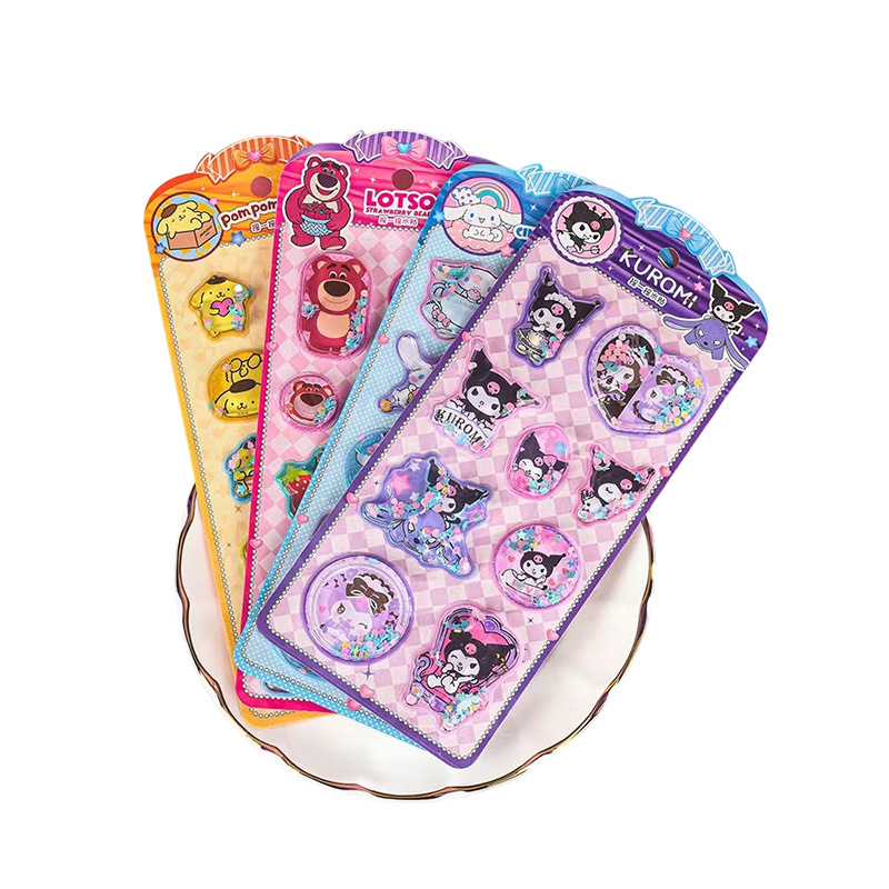 Cartoon 3D Stereo Stickers Wholesale Kidsren's Stickers Girls and Kidsren Sanrio Cartoon Image Stereo Water Stickers