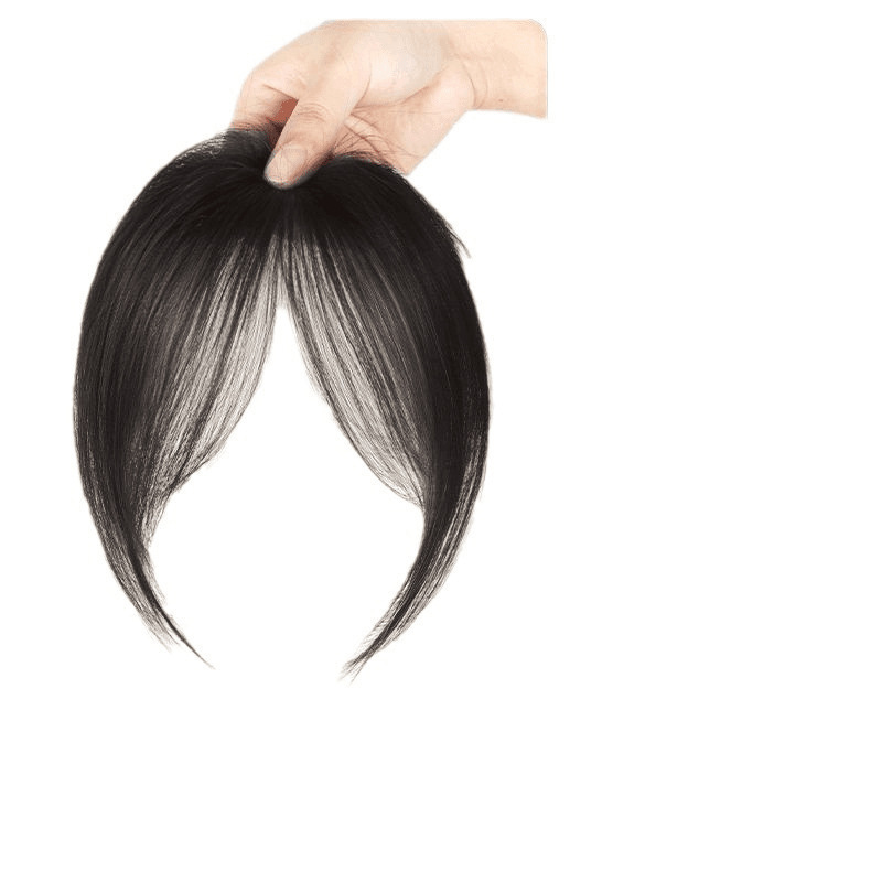 Bangs Hairpiece for Women, Natural Seamless Hairpiece for Top of Head, Live Fluffy Real Hair