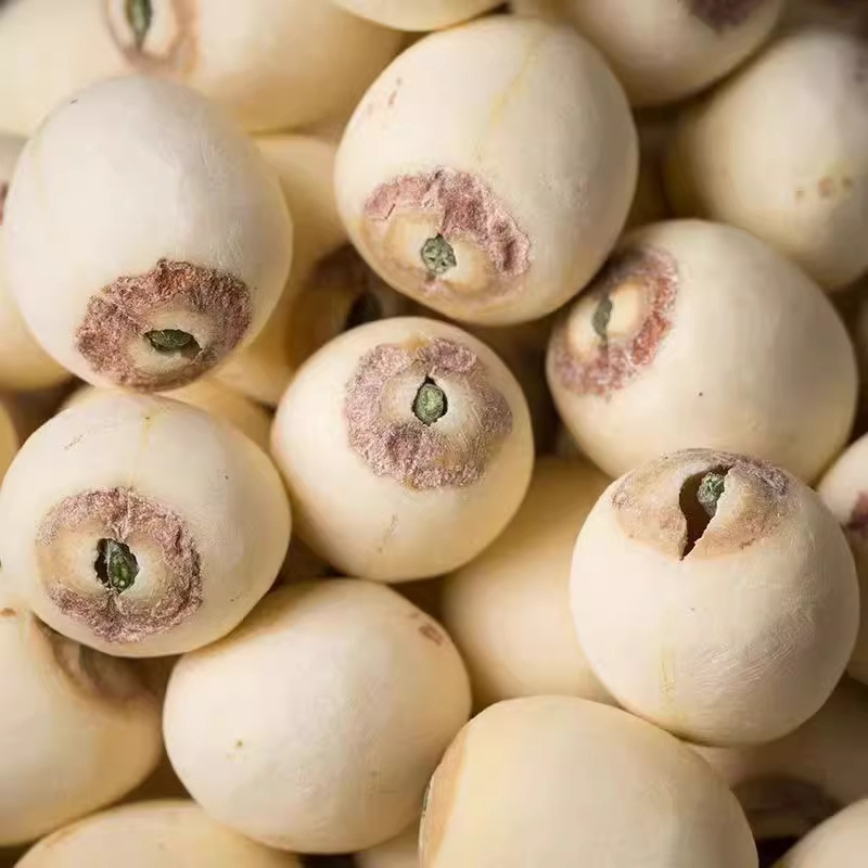 New Arrival Lotus Seeds with Core, Peeled White Lotus Seeds, Dried Goods 500g, Fresh Hunan Lotus Seeds, Large Authentic Lotus Seeds, Sulfur-Free Edible