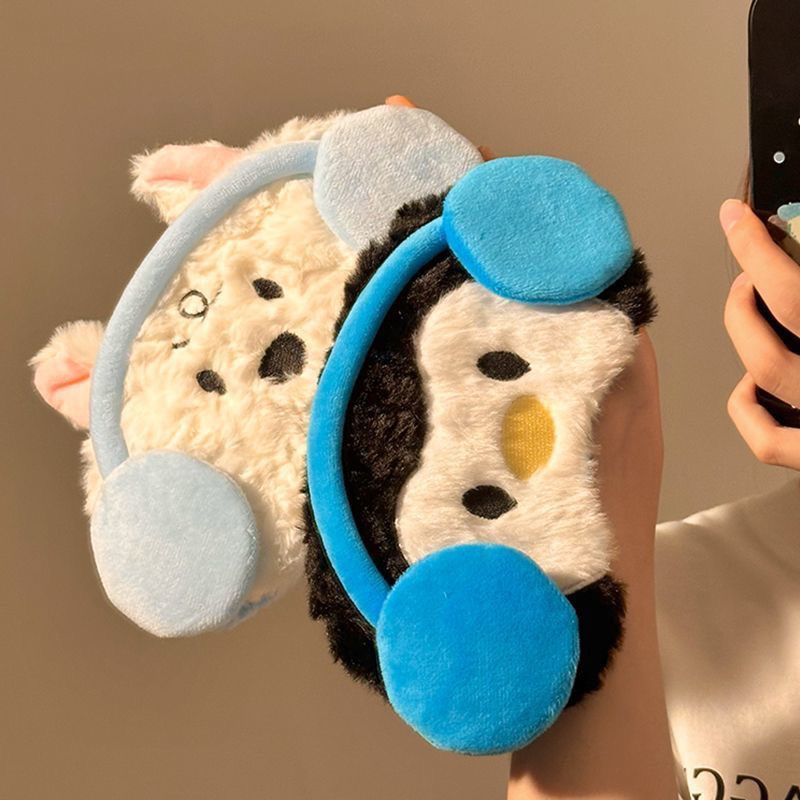 Cute Light-Blocking Ice-Sensing Sleep Eye Mask for Female Students during Lunch Break to Relieve Eye Fatigue and Adjustable Eye Mask