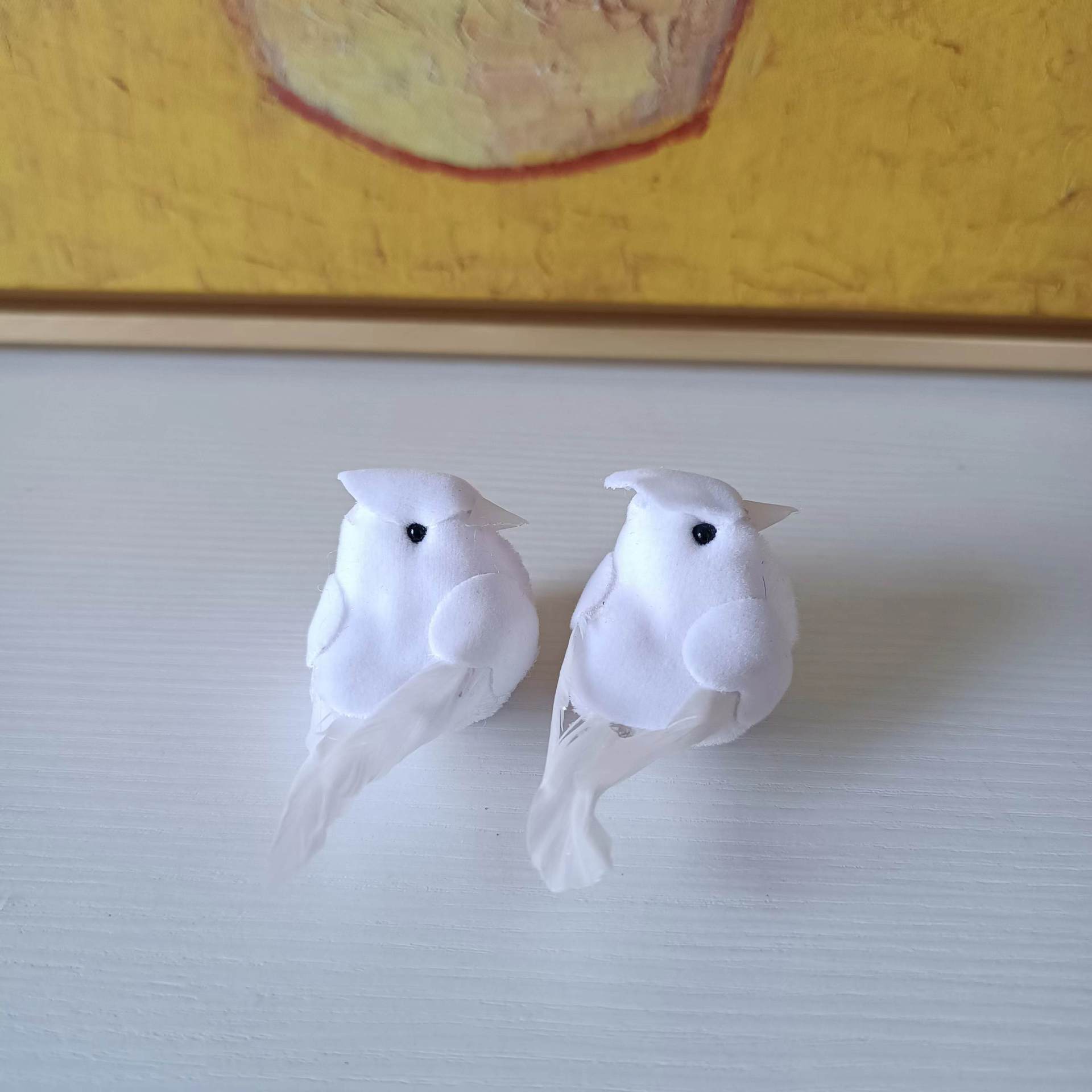 Feather Bird Christmas Red Bird Foam Bird Artificial Bird Christmas Decoration 5Cm-6Cm with Clip