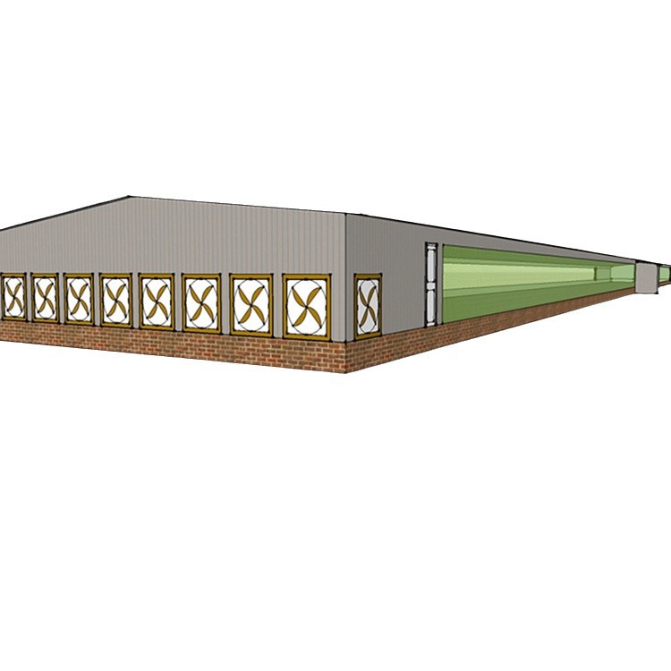 Export steel structure chicken coop Hongye manufacturers supply to undertake the installation of chicken coop cattle coop and other breeding houses at home and abroad.