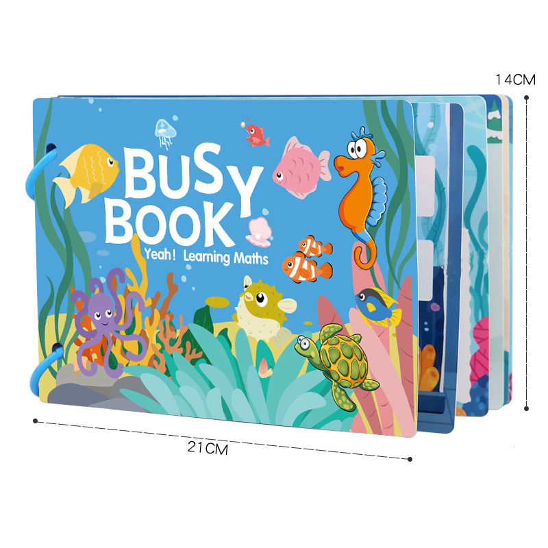 Cross-border Quiet Book Children's Busy Book Busy Book Tear Tear Book Paste Book Educational Toys Early Childhood Teaching