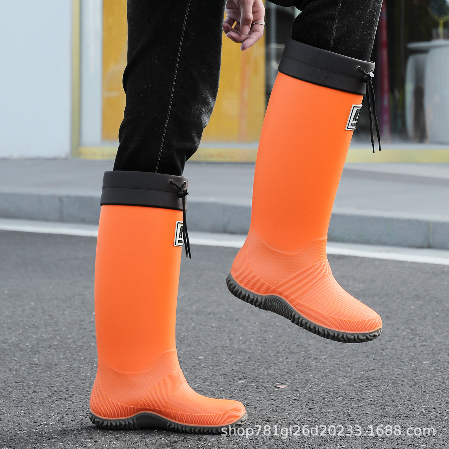 Rainforest Hiking Kengshan Replacement Foldable Outdoor Couple Rain Boots Adult Long Rain Boots High-Top Waterproof Shoe Covers