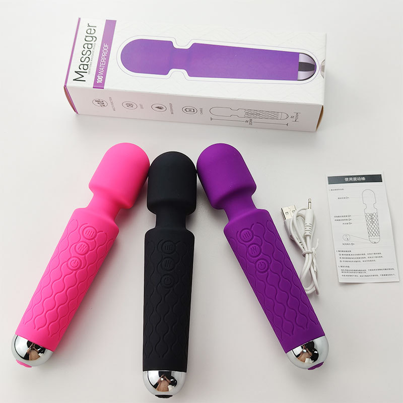 8-speed 20-frequency second tide charging AV stick knight stick women's supplies changeable mute waterproof masturbation strong vibration play