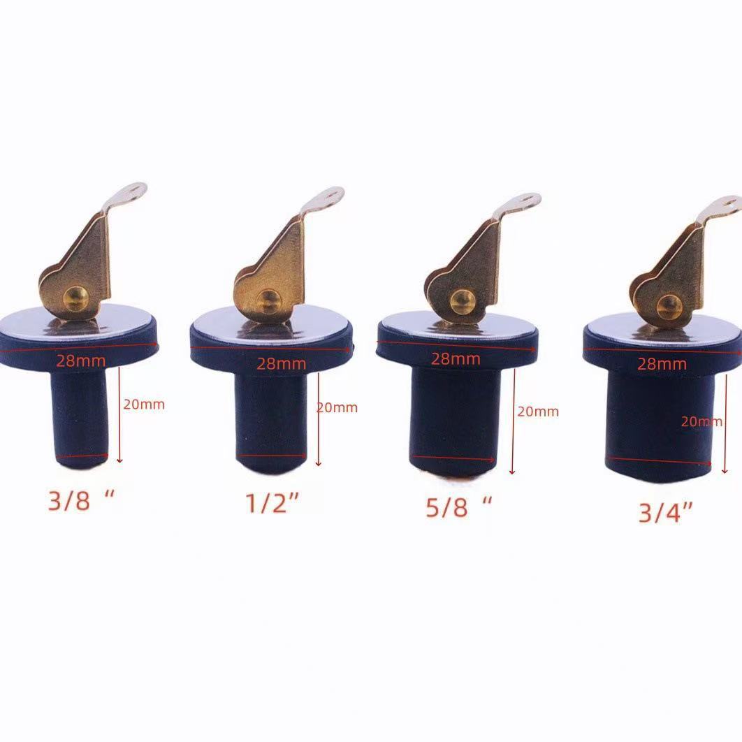 Brass Rubber Plug Drain Plug Sealing Plug Yacht Marine Hardware Car Water Plug Car Water Plug