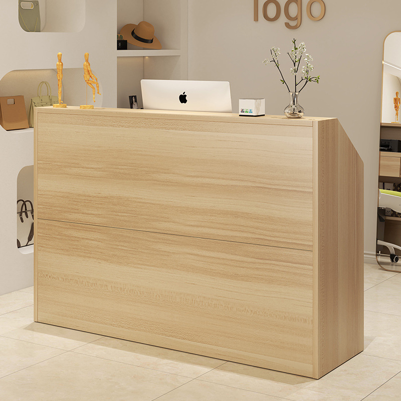 Cashier Simple Modern Bar Small Counter Reception Desk Barber Beauty Clothing Store Supermarket Shop Front Desk
