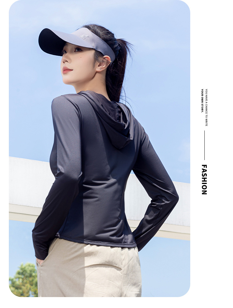 Summer Wild Style Small Slim-fit Sunscreen Clothing Women's Ultraviolet Protection Jacket Summer New Breathable Waist Slimming Sunscreen Clothing