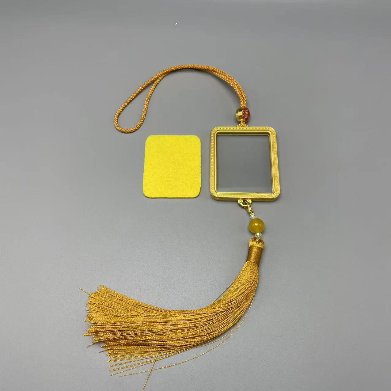 Thangka Box Car Pendant Gau Box Double-Sided Glass Non-Fading Thangka Pendant