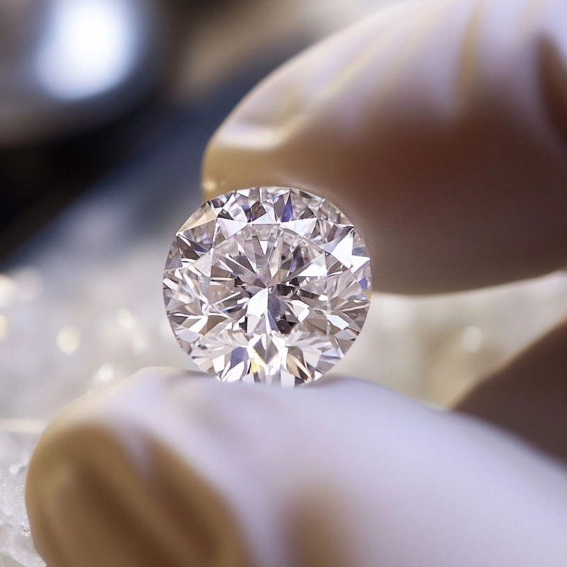 50 Points Natural Diamond Supports Re-Inspection 18K Gold Platinum Jewelry Gia Certificate Loose Diamond 0.5 Carat Diamond Round