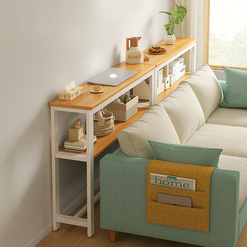Стеллаж для хранения за диваном в гостиной, многоуровневый узкий стеллаж для спальни