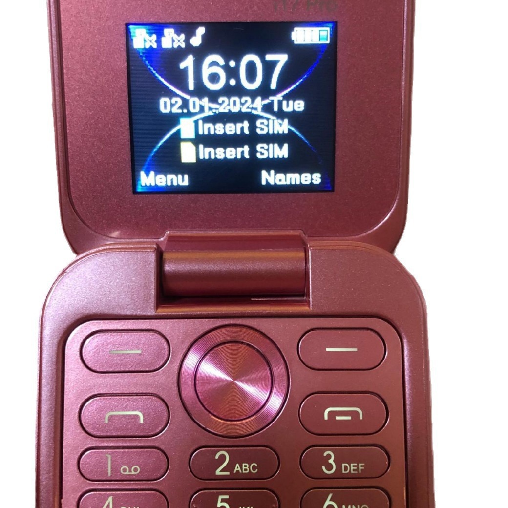 Cross-border foreign trade i17 mini dual card 2G non-smart phone flip machine keys for the elderly mobile phone i16 pro