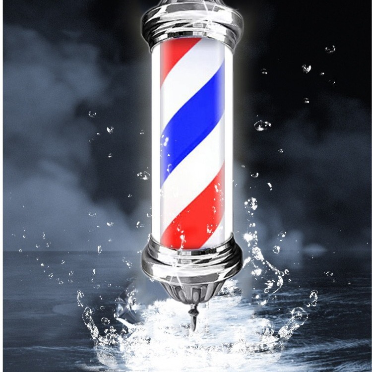 Free Shipping Wall Hanging Hairdressing Turn Light LED Turn Light Barber Shop Outdoor Waterproof Turn Light Full Color Highlight Full Round Light Smart