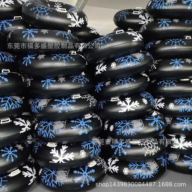 In-Stock Inflatable Snow Tube 47inch Sled Heavy-Duty Snow Tube Thickened Leisure Winter Inflatable Snow Tube Ski Ring