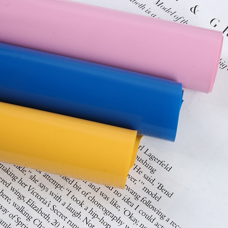 0.25 colored light glue color single mirror pvc transparent light glue luggage handbag plastic film fabric