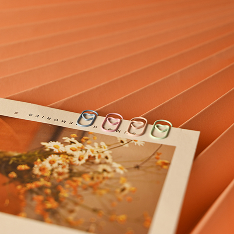 Colorful Mini Small Love Paper Clips Wholesale High-Looking Girly Heart Cute File Clips Heart-Shaped Paper Clips