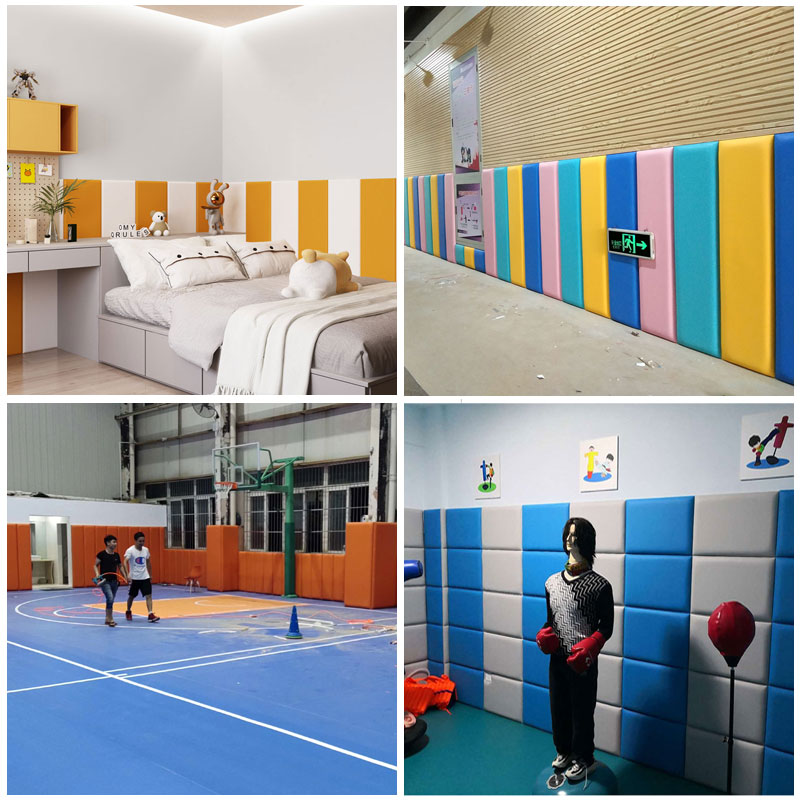 Производитель мягких панелей для стен, индивидуальные панели для детского фитнес-тренинга в детском саду, мягкие панели для снятия стресса на баскетбольной площадке