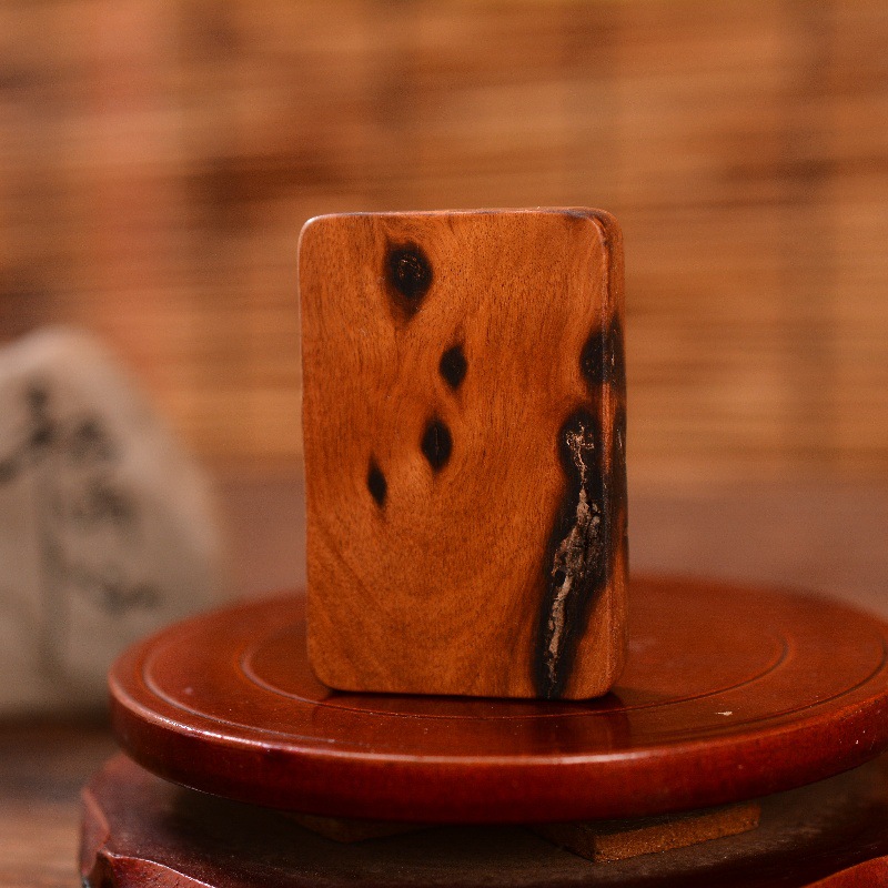 Lightning strike jujube wood no matter card car pendant wood carving handle piece carry no matter card wood play pendant pendant