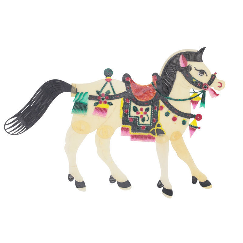 Animal horse picture book shadow puppet props performance suit kindergarten handmade shadow puppet props diy material bag