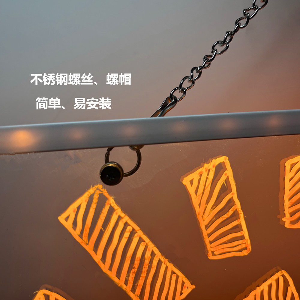 Erasable transparent luminous acrylic writing board stall billboard hanging tag led fluorescent board hanging