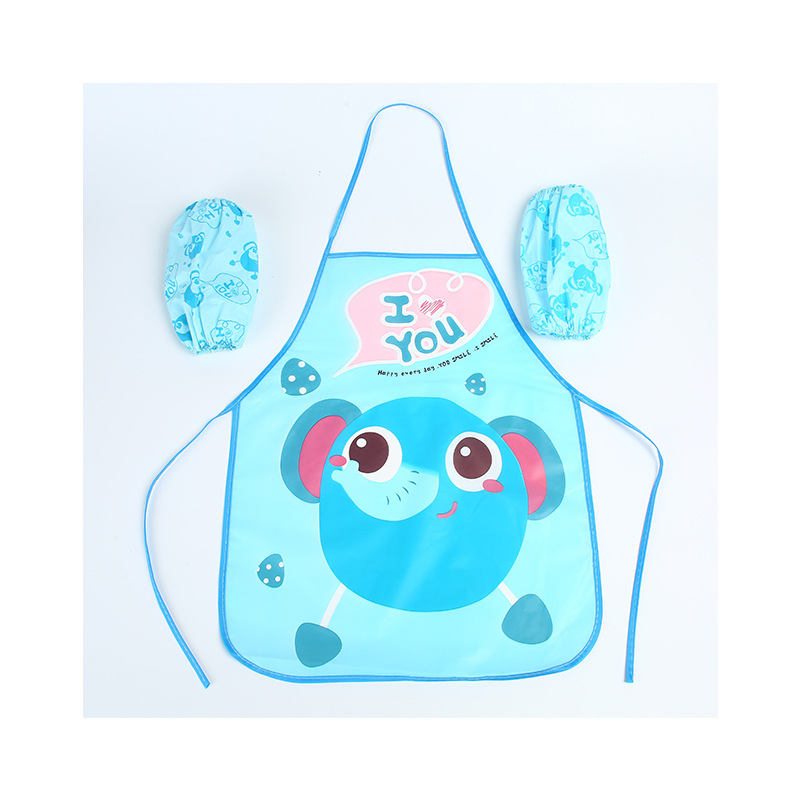 Disposable Children's Apron Custom-Made Baby Art Cartoon Painting Smock Kitchen Housework Coverall for Boys and Girls Toddlers