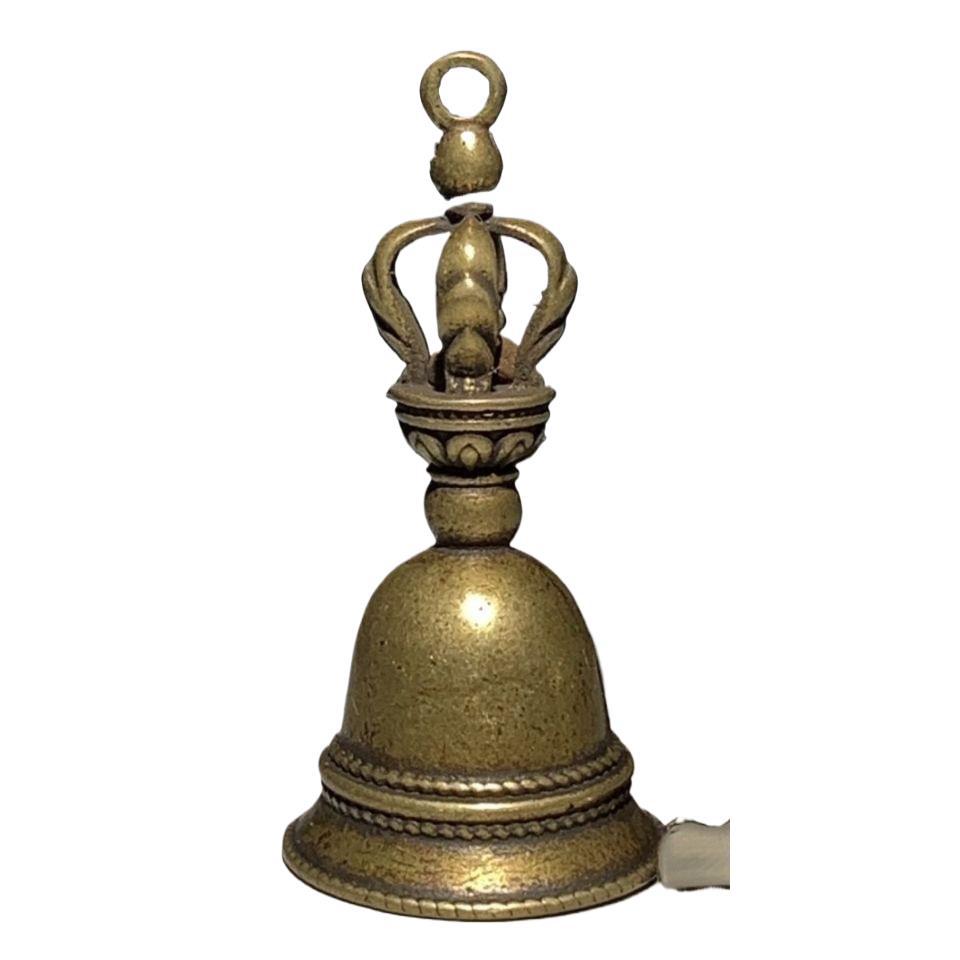 Brass Mini Rattle Jewelry Pendant Brass Vajra Hand Bell Men's and Women's Keychain Small Copper Instrument Vajra Bell