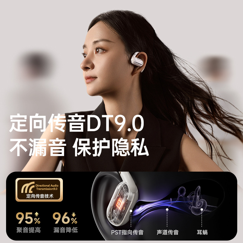 Small S150 Smart Open Bluetooth Headset Not in-ear Call Noise Reduction Motion AI Translation Ear-hanging Headset