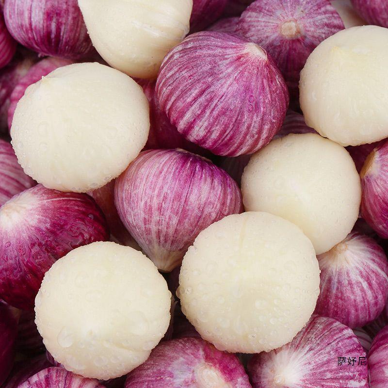 Single-Headed Garlic from Yunnan, Red-Skinned Seasonal Purple-Skinned Pickled 10 Pounds of Garlic, Farm-Fresh Garlic Bulbs, Single-Headed Garlic, New Garlic, Dried