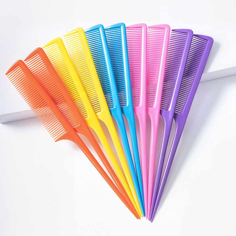 701A Manufacturer Wholesale Black Flat-Tooth Pointed Tail Comb, Daily Household Hair Smoothing Comb, Styling Special Hair Picking Comb