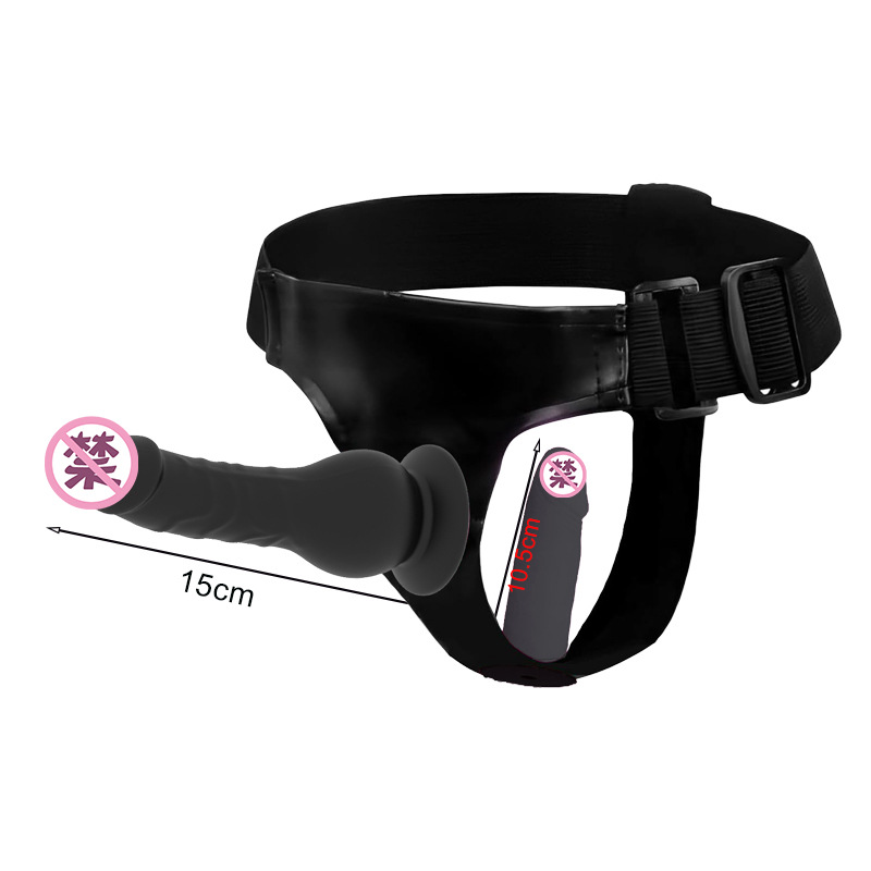 Orissi Silicone Wearable Double-Headed Penis Leather Pants Artificial Dildo Lesbian Lesbian Sexy Pants Dildo Adult Products