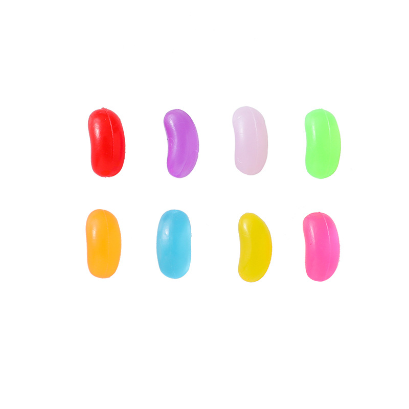 Large Jelly Accessories Jelly Color Jelly Bean PVC Fruit Rainbow Sugar Resin Jelly Bean Silicone Pinch