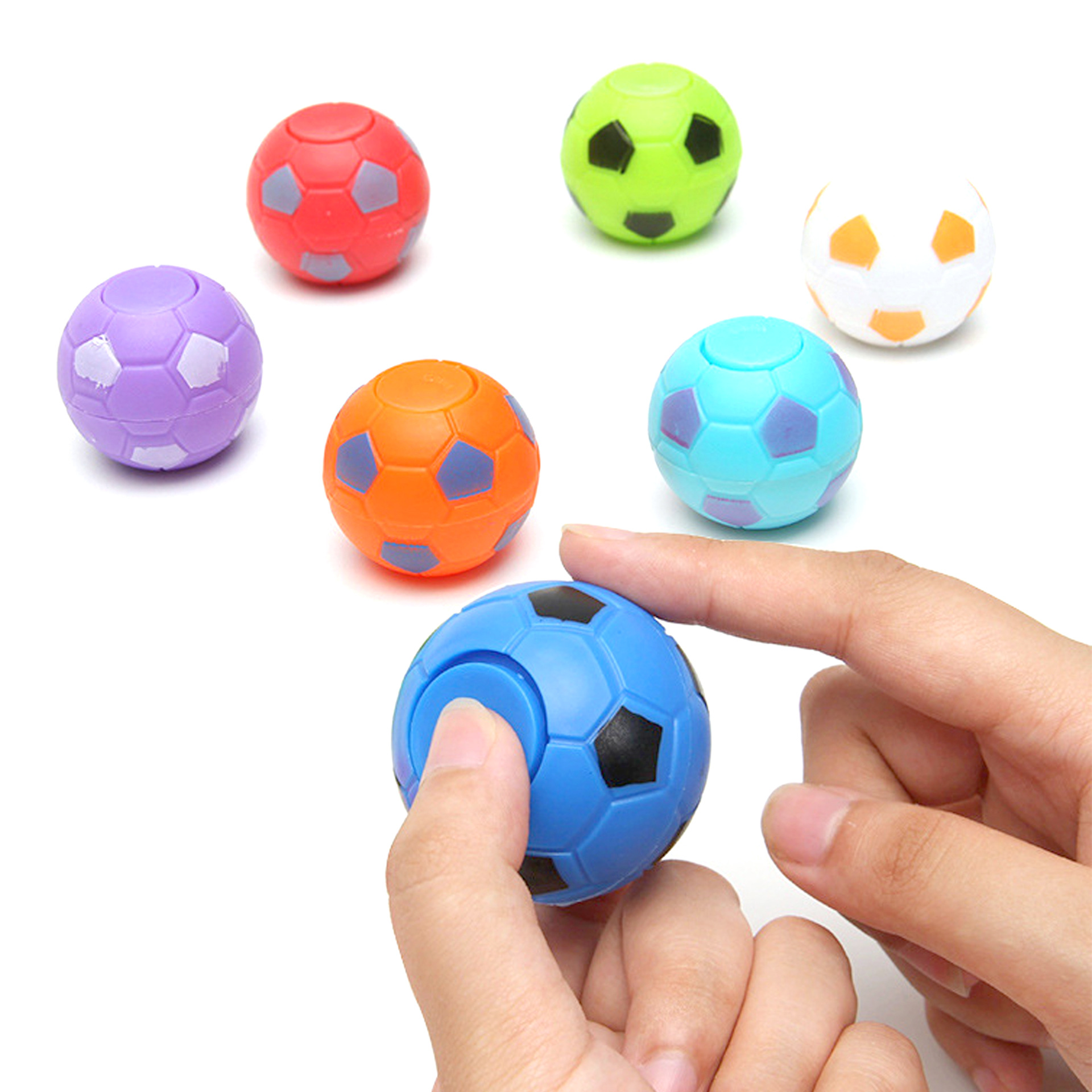 Decompression nostalgic creative decompression finger gyro twist egg toy 35mm vent decompression football fingertip gyro wholesale