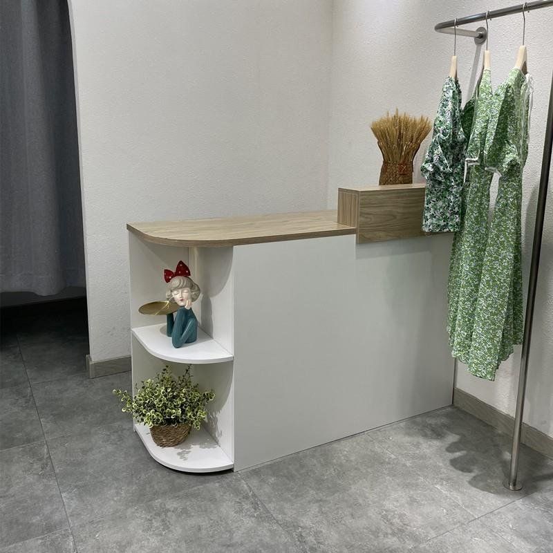 Clothing Store Cashier Women's Clothing Store Small Bar Table Simple Modern Beauty Salon Front Desk Arc Reception Desk