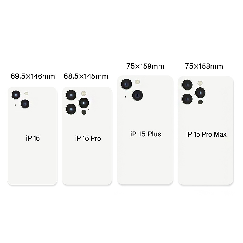 Apple 16 transparent mobile phone case cardboard packaging ipone56.1/6.5/6.7 inch protective case single-sided model white