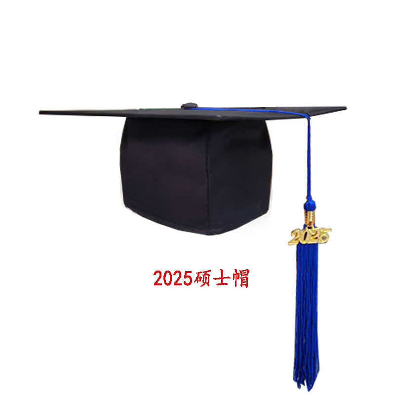 Manufacturer Wholesale Printed School Emblem 18-Year-Old High School Graduation Doctor 18-Year-Old Adult Ceremony Hat College Student Bachelor's Hat