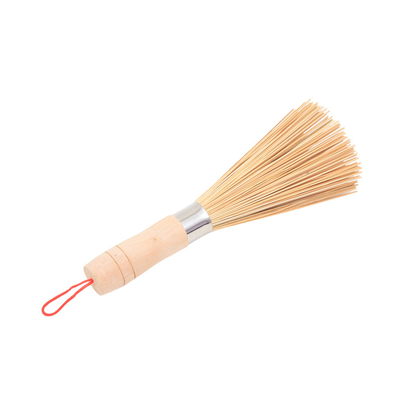 Factory supply bamboo pot brush old-fashioned washing pot brush bamboo household kitchen non-oil brush bowl cleaning tool brush
