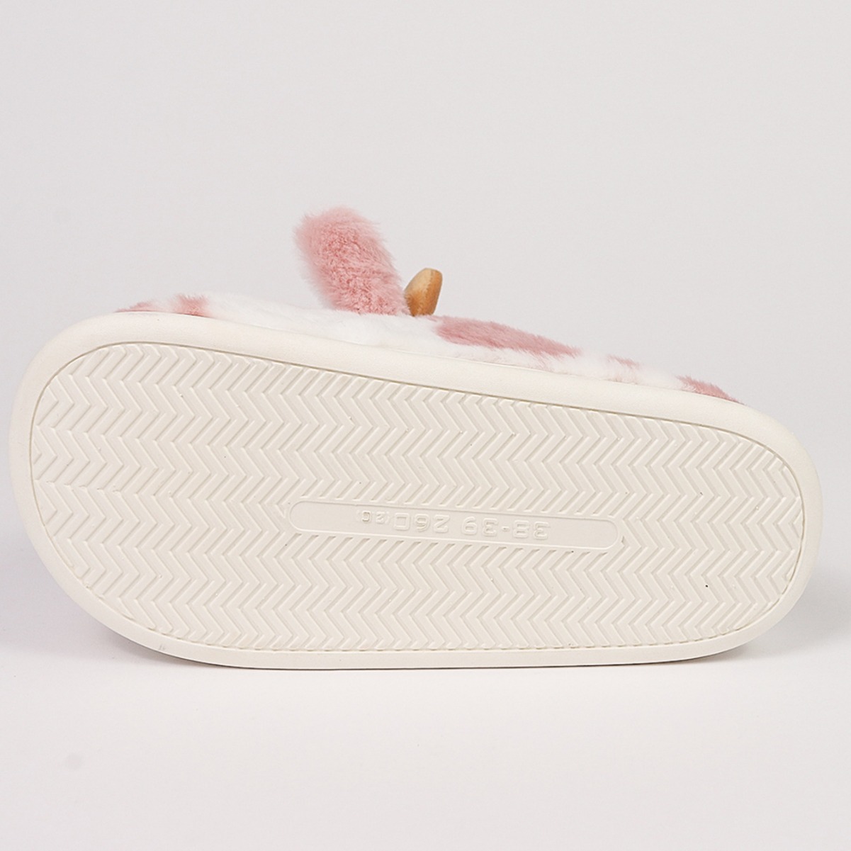 New Baotou Spotted Cow Fur Slippers for Indoor Home Use Cotton Slippers Fleece-Lined Warm Thick Sole Plush Autumn and Winter