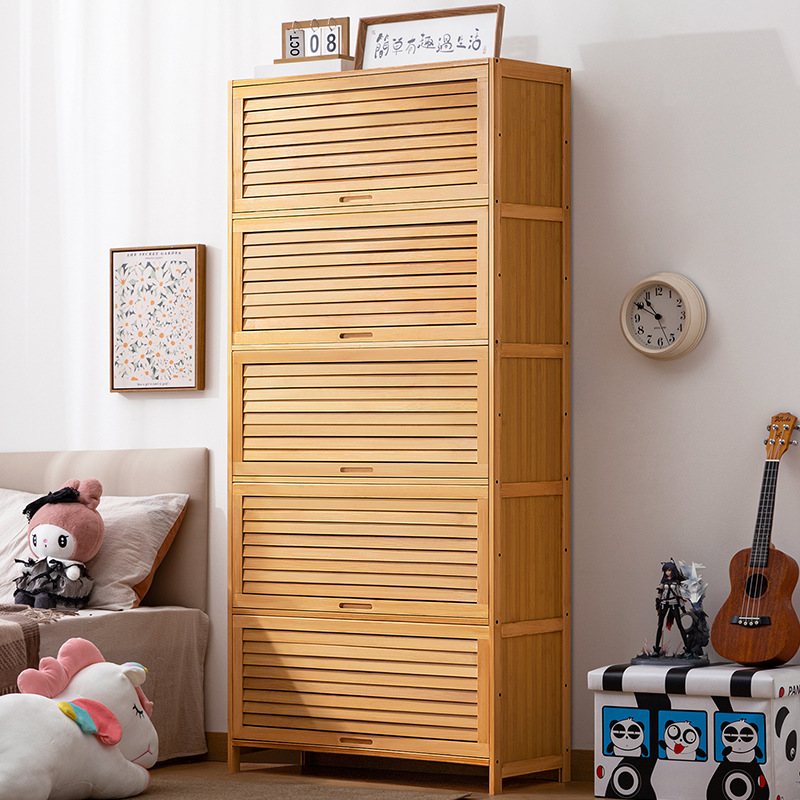 Storage Cabinet Bookcase Floor Simple Living Room Storage Cabinet Bedroom Storage Cabinet Office Storage Rack Multi-layer with Door
