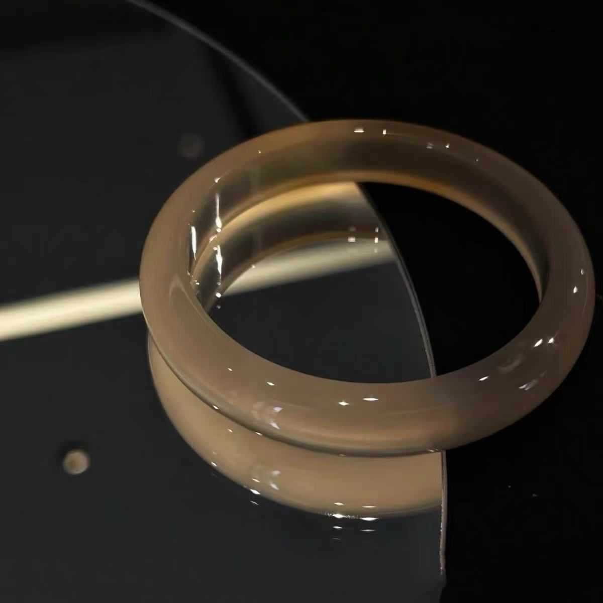 Jade Bracelet, Champagne Gold Agate Bracelet, Versatile Cat's Eye Jade Bracelet, Ice Chalcedony, Comparable to Jadeite, Antique Style Gift for Girlfriend