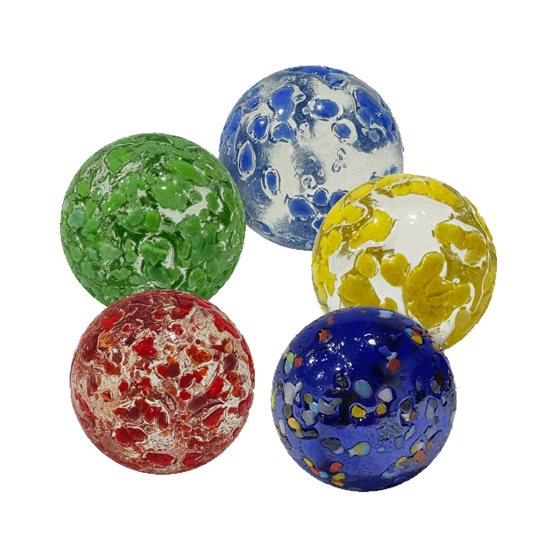 Colored Glass Sesame Marbles 16mm Kidsren's Nostalgic Game Hand-Decorated Multi-Specification Mixed Glass Marbles