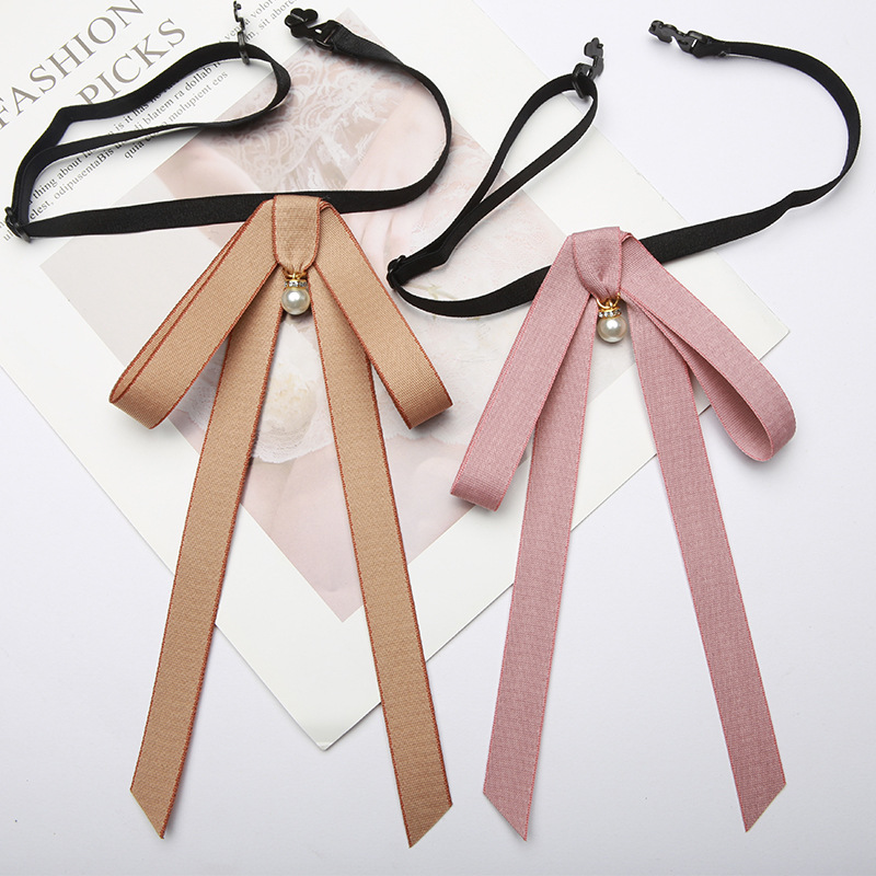 Women's Bow Tie British College Style Professional Workwear Business Collar Flower Pin Bow Shirt Collar South Korea Lace