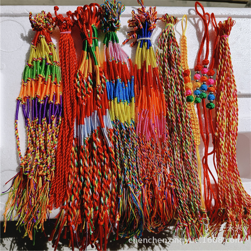 Классический цветной плетеный браслет на праздник Драконьего лодки, пять цветов, оптом, маленький подарок для торговых точек