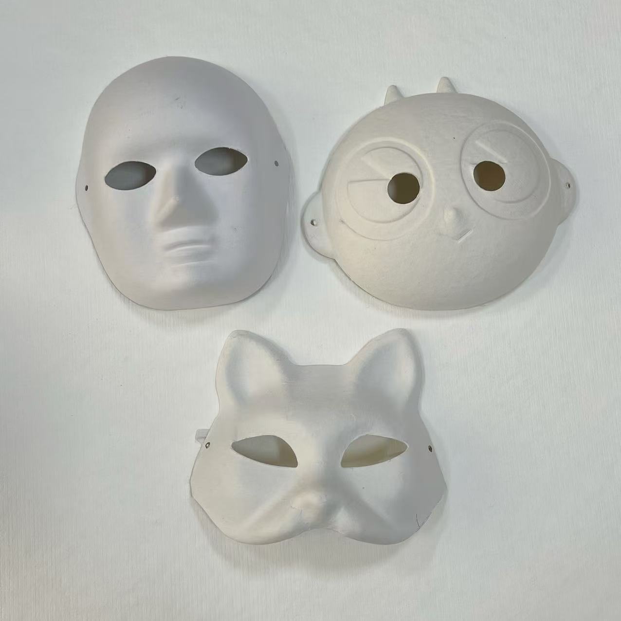 Pulp Molding White Pulp Innovative Sustainable White Paper Tray Smooth Crafts Pulp Ornaments