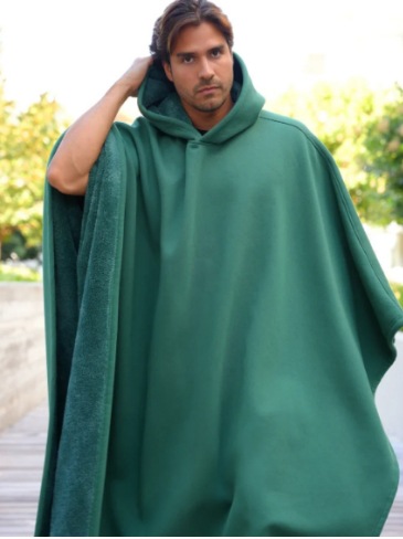 2025 Cross-Border European and American Temu Autumn and Winter Punk Loose Hooded Buttoned Woolen Loose Cape Top Unisex