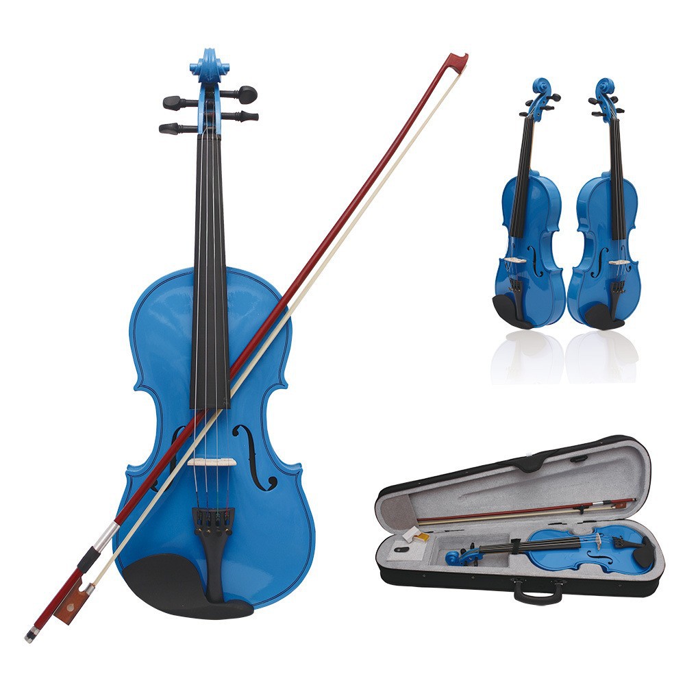 Color universal violin solid wood violin children's beginner practice adult violin 4/4 foreign trade wholesale