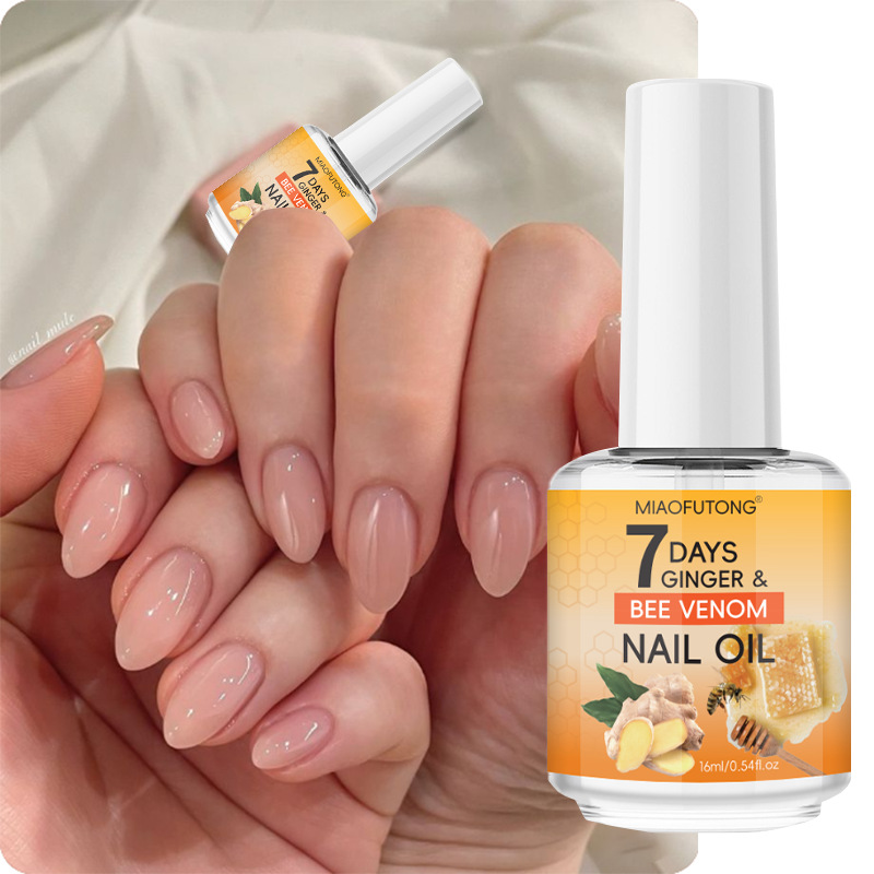 Cross-Border Exclusive Supply of 7 Days Turmeric Bee Venom Armor Oil for Fingers and Toes, Cuticle Nourishing and Repairing Finger Edge Nutrient Solution