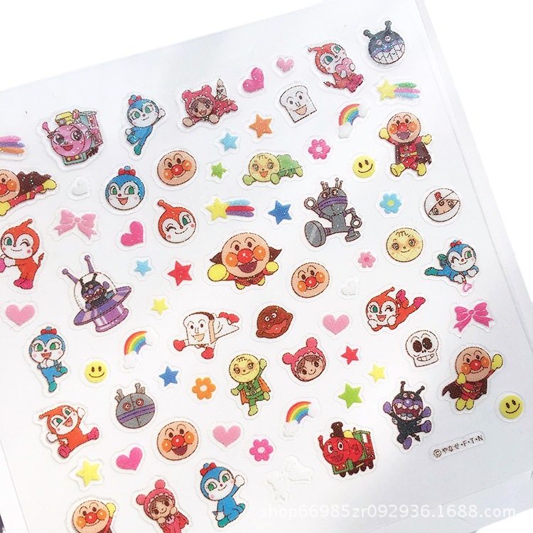 Clearance* Bread and Sister Noodles Super Cartoon Stickers Nail Stickers Children's Nail Art Stickers Same Style as Little Red Book